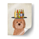 Labradoodle Gold Beer Lover - Fab Funky | Cuadro decorativo de Canvas Lab