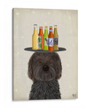 Labradoodle Black Beer Lover - Fab Funky | Cuadro decorativo de Canvas Lab