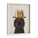 Labradoodle Black Beer Lover - Fab Funky | Cuadro decorativo de Canvas Lab