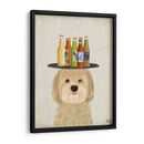 Labradoodle Blonde Beer Lover - Fab Funky | Cuadro decorativo de Canvas Lab