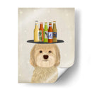 Labradoodle Blonde Beer Lover - Fab Funky | Cuadro decorativo de Canvas Lab