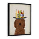 Labradoodle Brown Beer Lover - Fab Funky | Cuadro decorativo de Canvas Lab
