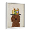 Labradoodle Brown Beer Lover - Fab Funky | Cuadro decorativo de Canvas Lab