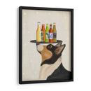 Corgi Tricolor Cerveza Amante - Fab Funky | Cuadro decorativo de Canvas Lab