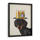 Amante De La Cerveza Dachshund - Fab Funky | Cuadro decorativo de Canvas Lab