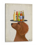 Dachshund Tan Beer Lover - Fab Funky | Cuadro decorativo de Canvas Lab