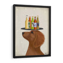 Dachshund Tan Beer Lover - Fab Funky | Cuadro decorativo de Canvas Lab