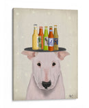 English Bull Terrier Cerveza Amante - Fab Funky | Cuadro decorativo de Canvas Lab