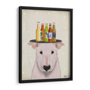 English Bull Terrier Cerveza Amante - Fab Funky | Cuadro decorativo de Canvas Lab