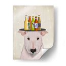English Bull Terrier Cerveza Amante - Fab Funky | Cuadro decorativo de Canvas Lab