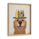 Golden Retriever Beer Lover - Fab Funky | Cuadro decorativo de Canvas Lab