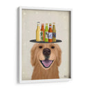 Golden Retriever Beer Lover - Fab Funky | Cuadro decorativo de Canvas Lab