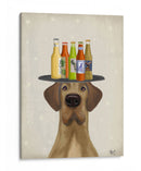 Great Dane Tan Beer Lover - Fab Funky | Cuadro decorativo de Canvas Lab