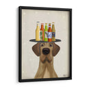 Great Dane Tan Beer Lover - Fab Funky | Cuadro decorativo de Canvas Lab