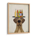 Great Dane Tan Beer Lover - Fab Funky | Cuadro decorativo de Canvas Lab