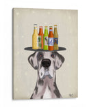 Great Dane Harlequin Cerveza Amante - Fab Funky | Cuadro decorativo de Canvas Lab