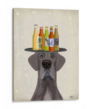 Great Dane Blue Beer Lover - Fab Funky | Cuadro decorativo de Canvas Lab