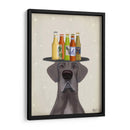 Great Dane Blue Beer Lover - Fab Funky | Cuadro decorativo de Canvas Lab