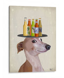 Greyhound Tan Beer Lover - Fab Funky | Cuadro decorativo de Canvas Lab