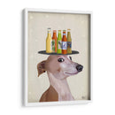 Greyhound Tan Beer Lover - Fab Funky | Cuadro decorativo de Canvas Lab