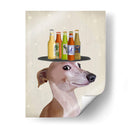 Greyhound Tan Beer Lover - Fab Funky | Cuadro decorativo de Canvas Lab
