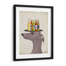 Greyhound Gray Beer Lover - Fab Funky | Cuadro decorativo de Canvas Lab