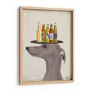 Greyhound Gray Beer Lover - Fab Funky | Cuadro decorativo de Canvas Lab