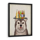Husky 1 Cerveza Amante - Fab Funky | Cuadro decorativo de Canvas Lab