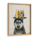Husky 2 Beer Lover - Fab Funky | Cuadro decorativo de Canvas Lab