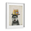 Husky 2 Beer Lover - Fab Funky | Cuadro decorativo de Canvas Lab