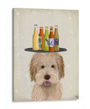 Labradoodle Gold 1 Cerveza Amante - Fab Funky | Cuadro decorativo de Canvas Lab