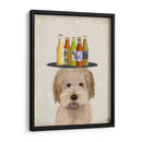 Labradoodle Gold 1 Cerveza Amante - Fab Funky | Cuadro decorativo de Canvas Lab