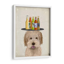 Labradoodle Gold 1 Cerveza Amante - Fab Funky | Cuadro decorativo de Canvas Lab