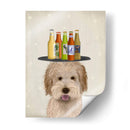 Labradoodle Gold 1 Cerveza Amante - Fab Funky | Cuadro decorativo de Canvas Lab