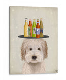 Labradoodle Crema Cerveza Amante - Fab Funky | Cuadro decorativo de Canvas Lab