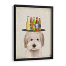 Labradoodle Crema Cerveza Amante - Fab Funky | Cuadro decorativo de Canvas Lab