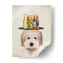 Labradoodle Crema Cerveza Amante - Fab Funky | Cuadro decorativo de Canvas Lab