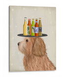 Labradoodle Gold 2 Beer Lover - Fab Funky | Cuadro decorativo de Canvas Lab