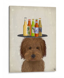 Labradoodle Marrón 1 Amante De La Cerveza - Fab Funky | Cuadro decorativo de Canvas Lab
