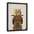 Labradoodle Marrón 1 Amante De La Cerveza - Fab Funky | Cuadro decorativo de Canvas Lab