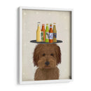 Labradoodle Marrón 1 Amante De La Cerveza - Fab Funky | Cuadro decorativo de Canvas Lab