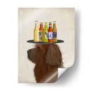 Labradoodle Marrón 2 Cerveza Amante - Fab Funky | Cuadro decorativo de Canvas Lab