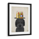 Labradoodle Negro 1 Cerveza Amante - Fab Funky | Cuadro decorativo de Canvas Lab