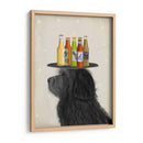 Labradoodle Negro 2 Cerveza Amante - Fab Funky | Cuadro decorativo de Canvas Lab