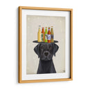 Labrador Black Beer Lover - Fab Funky | Cuadro decorativo de Canvas Lab