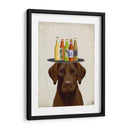 Labrador Amarillo Cerveza Amante - Fab Funky | Cuadro decorativo de Canvas Lab