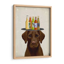 Labrador Amarillo Cerveza Amante - Fab Funky | Cuadro decorativo de Canvas Lab