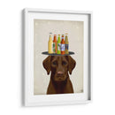 Labrador Amarillo Cerveza Amante - Fab Funky | Cuadro decorativo de Canvas Lab