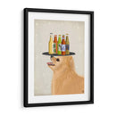 Caniche Blanco Cerveza Amante - Fab Funky | Cuadro decorativo de Canvas Lab