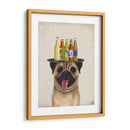 Amante De La Cerveza Pug Fawn - Fab Funky | Cuadro decorativo de Canvas Lab